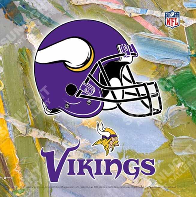 Minnesota Vikings NFL Limited Edition Sunlight Art Panel